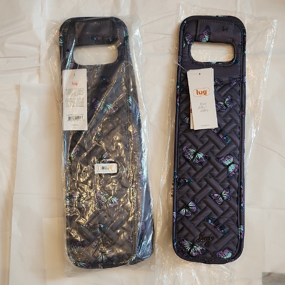 NWT Lug Butterfly Print Wine Carrier